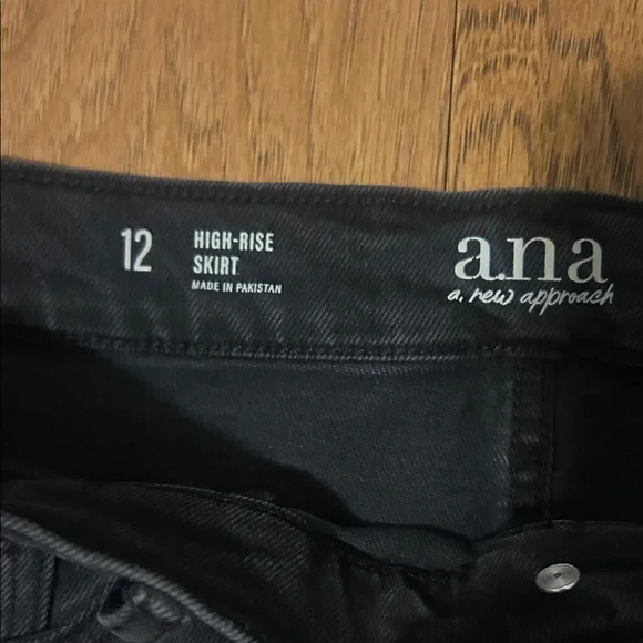 a.n.a Charcoal denim  Maxi Skirt - Picture 2 of 5